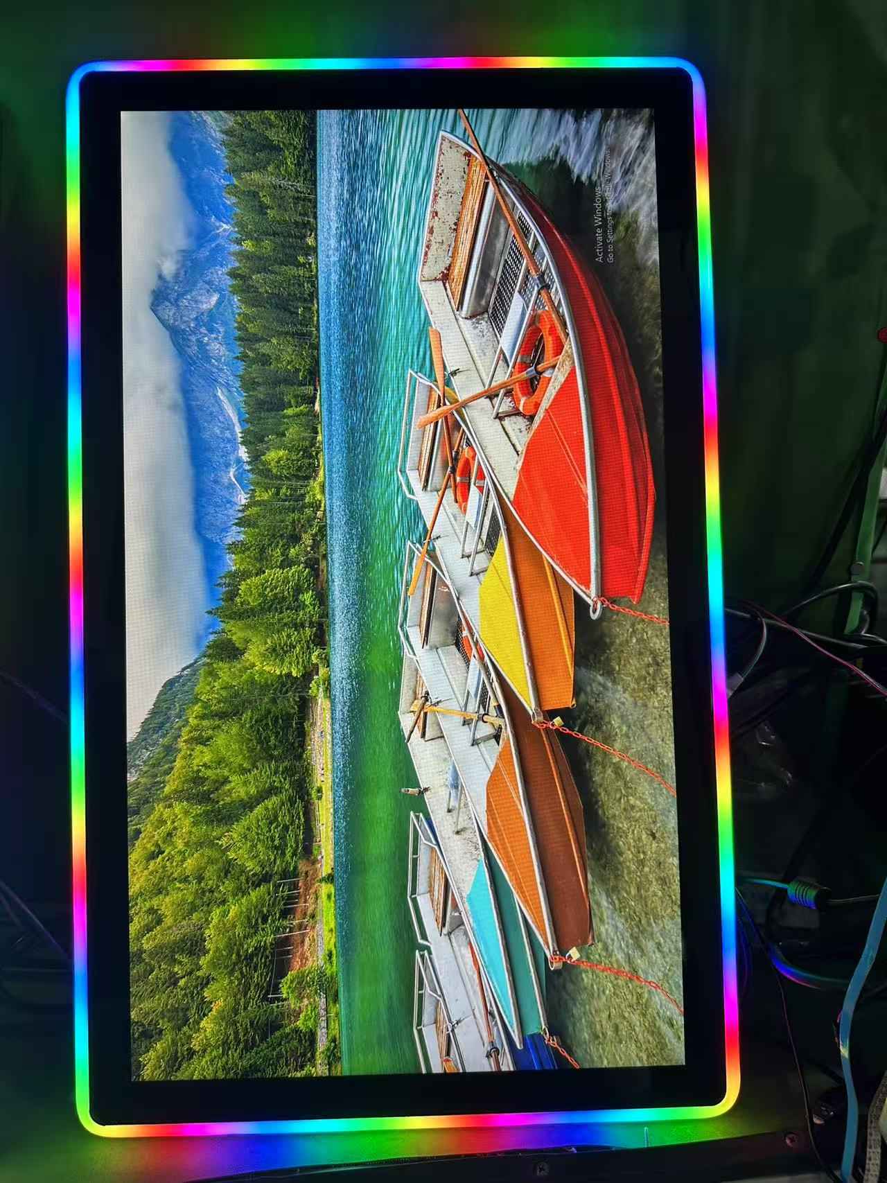 27 colių talpinis jutiklinio ekrano žaidimo monitorius su RGB šviesos diodu