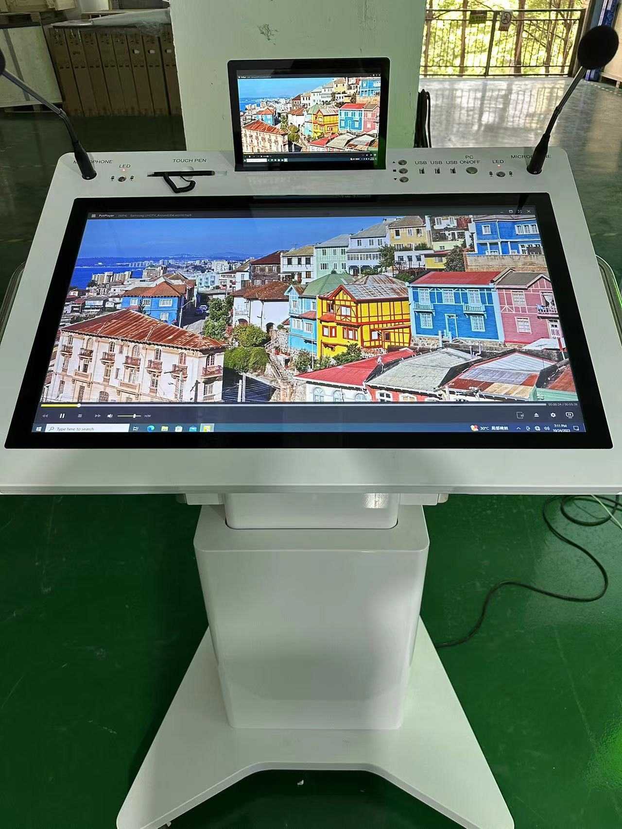 32 '' Interaktyvi LCD „Smart Smart Double Screen“ podiumas