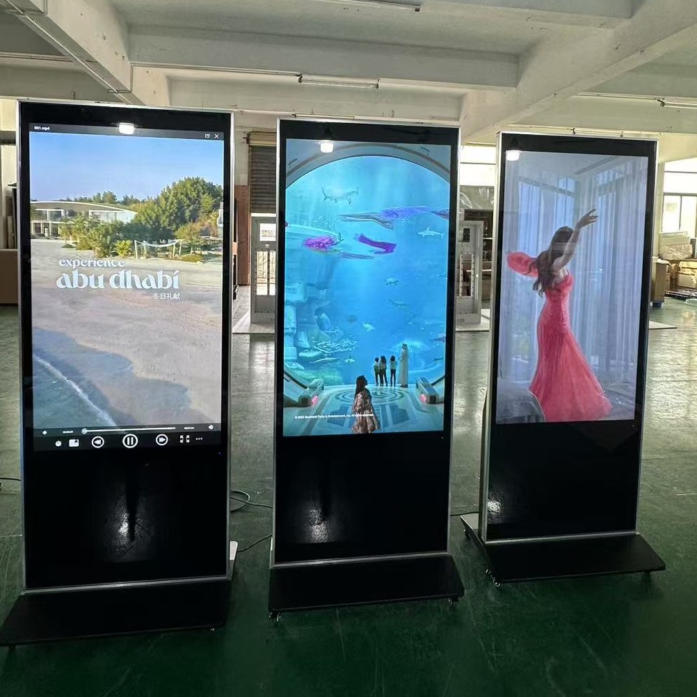 55 colių vidaus grindų stovėjimo reklamos grotuvas