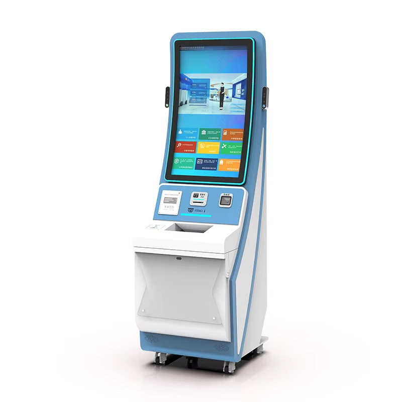 Interaktyvus 39 colių jutiklinis ekranas Savitarnos mokėjimas „Kiosk“ su kortelių skaitytuvu ir A4 spausdintuvu